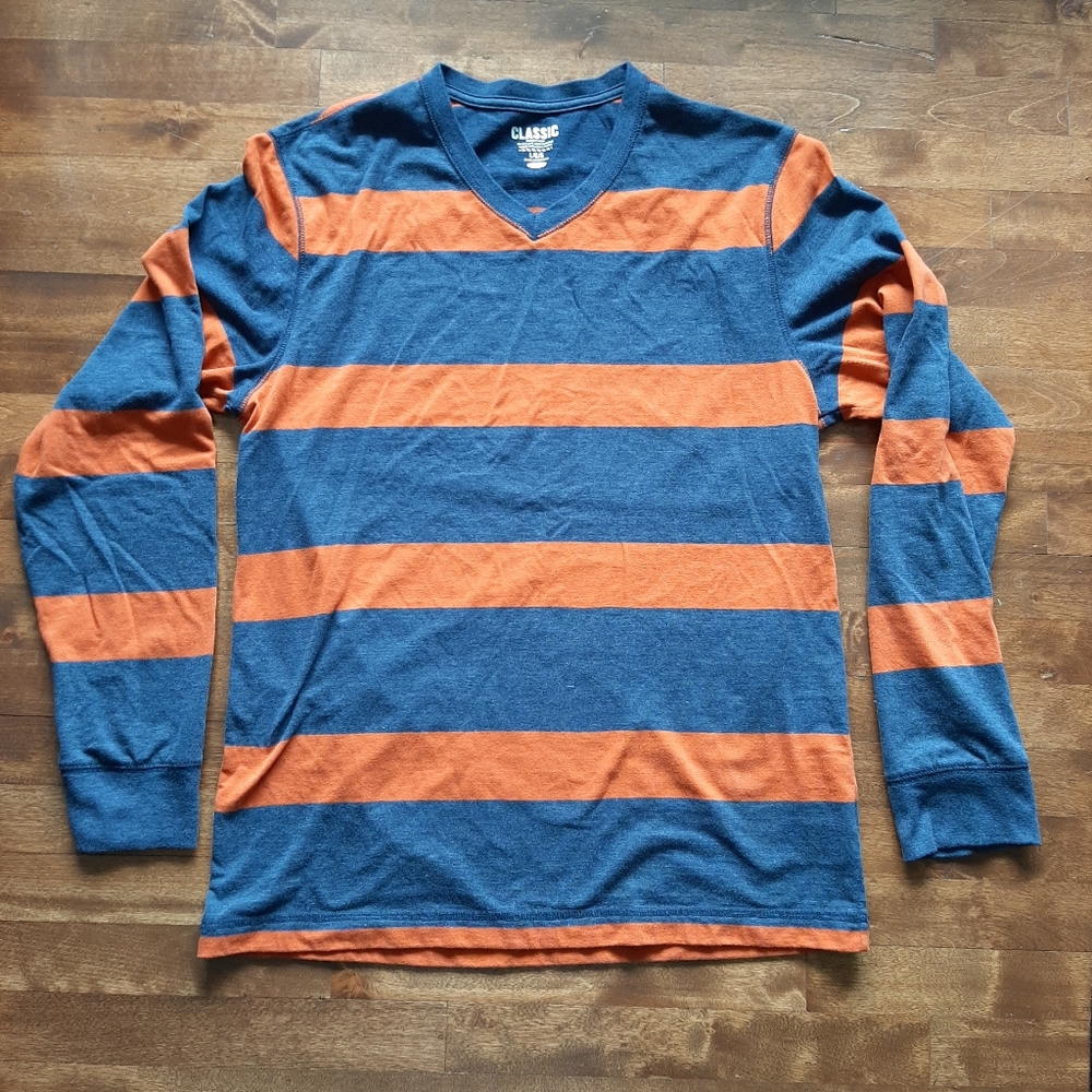 Striped V-Neck Top Old Navy